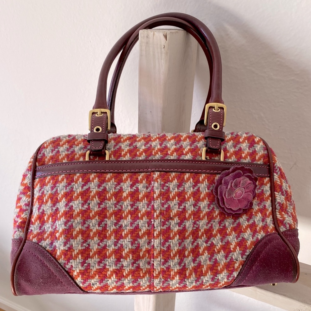 Coach limited edition houndstooth satchel
